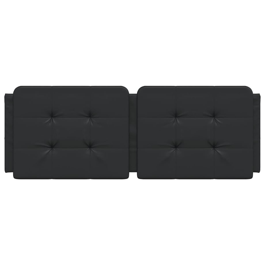 vidaXL Poduszka na wezgłowie, Zadar, czarna, 140 cm, sztuczna skóra