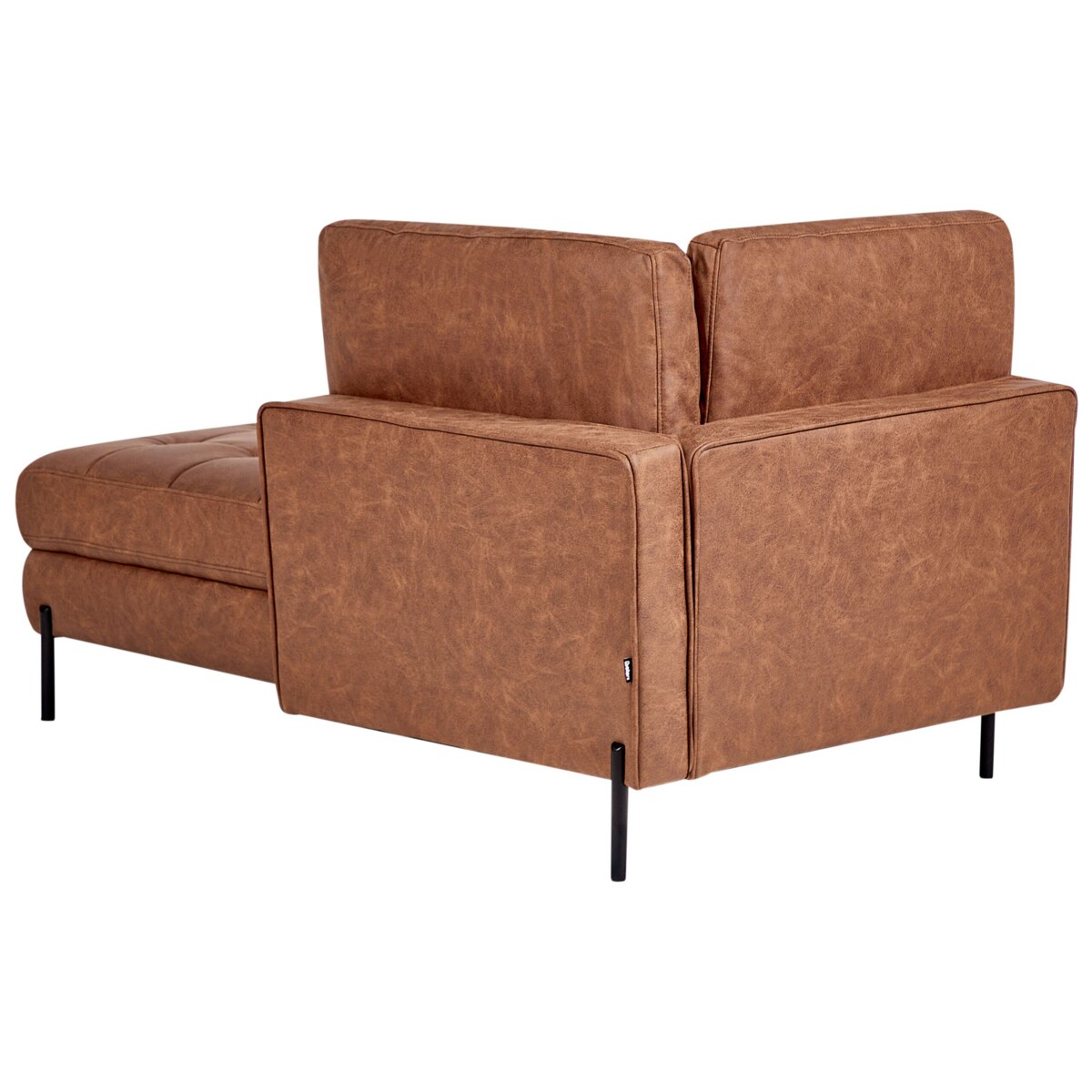 Szezlong lewostronny złoty brąz REBAIS