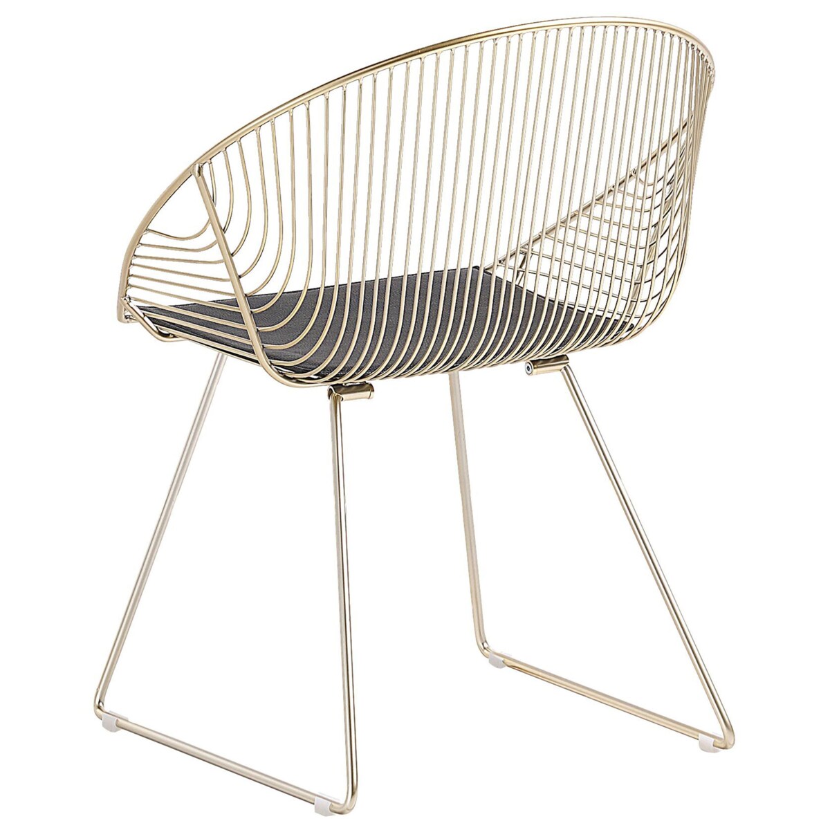 Zestaw 2 krzeseł do jadalni złoty AURORA