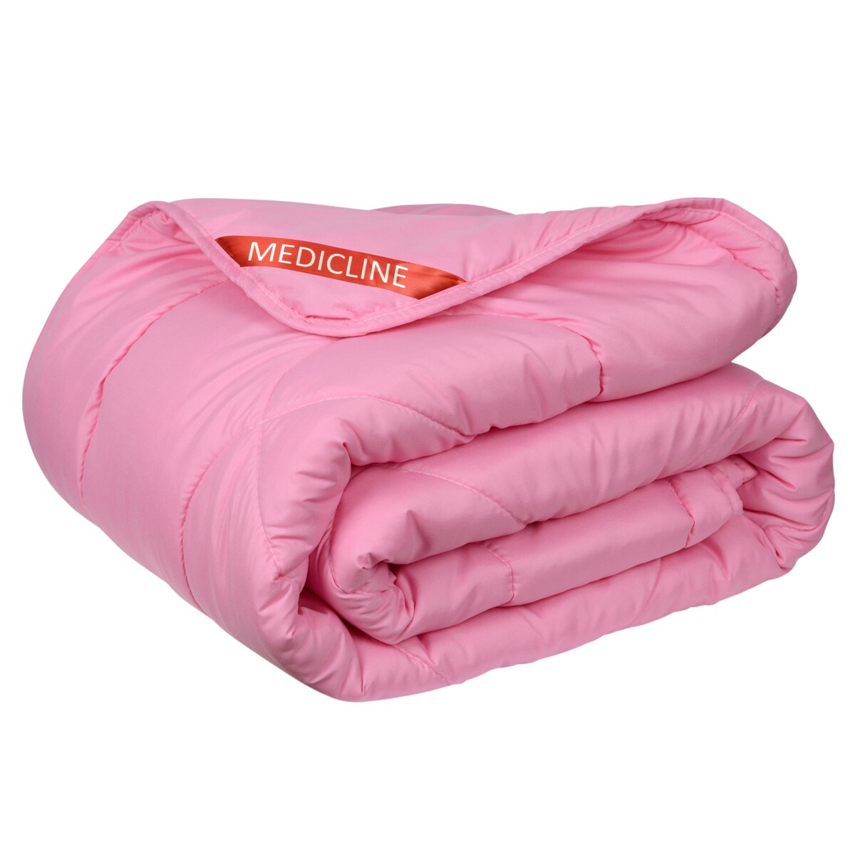 Kołdra Całoroczna 200X220 Cm Antyalergiczna Mikrofibra Silikon Różowa + 2X Poduszka Zestaw
