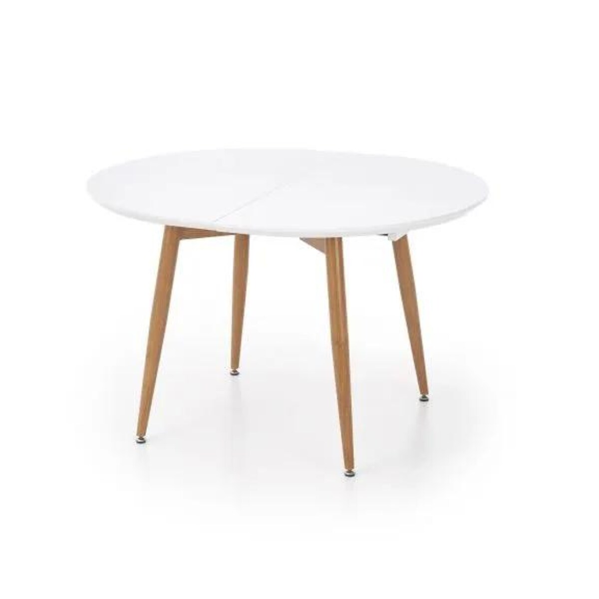 Stół EDWARD 120(200)x100 biały/dąb san remo rozkładany