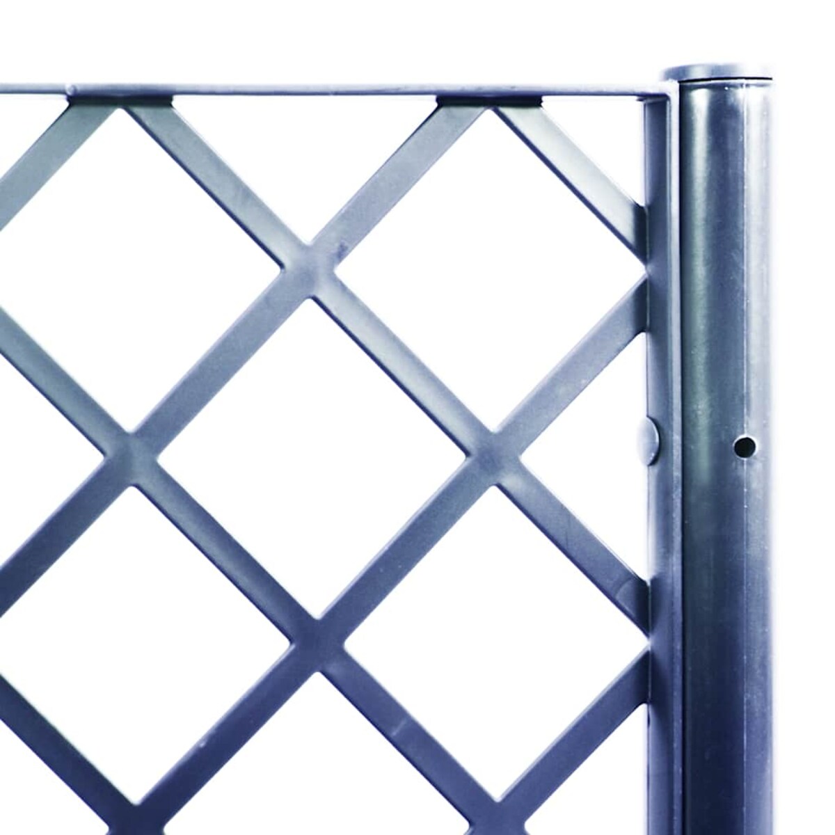 vidaXL Donica ogrodowa z kratką, niebieskoszara, 160x160x140 cm, PP