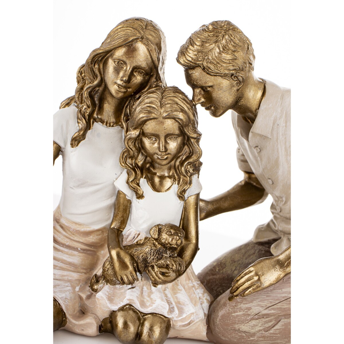 Dekoracja - rodzina z psem 11,5x18x7 cm FAMIGLIA