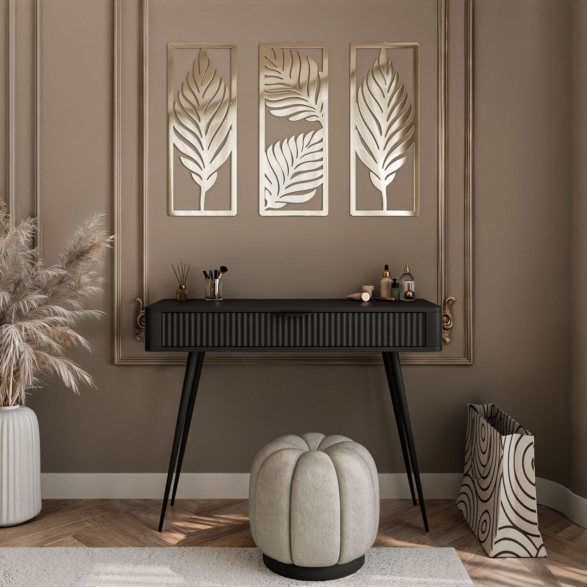 Konsola SCARLETT z szufladą czarna