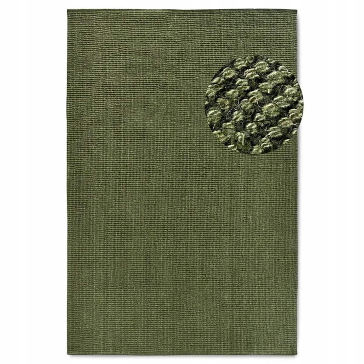 DYWAN naturalny z juty Villeroy & Boch Bouclé 160x230cm w kolorze zielonym,khaki
