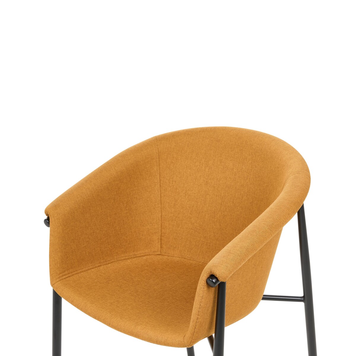 Zestaw 2 krzeseł do jadalni pomarańczowy AMES