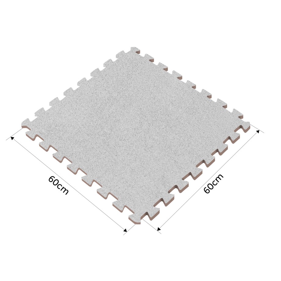 Puzzle dywanowe mata piankowa dywan 6szt. brązowa Massido