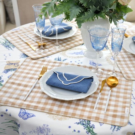 Obrus Lavender okrągły - Średnica ok. ⌀ 160 cm - idealny dla 5 osób