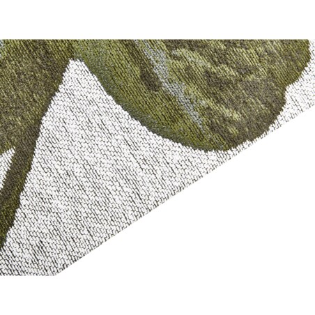 Dywan bawełniany motyw liści 200 x 300 cm zielony BARZAH