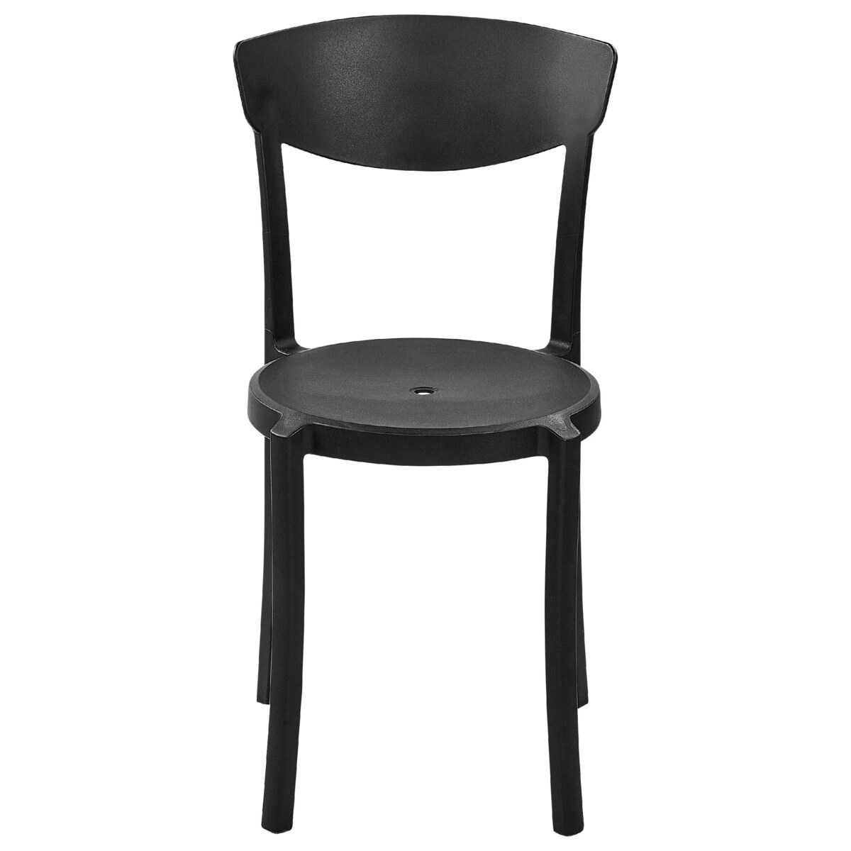 Zestaw 8 krzeseł do jadalni czarny VIESTE