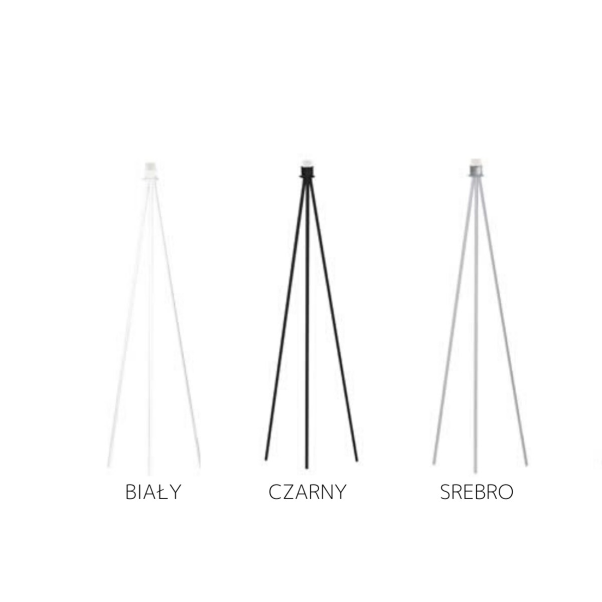 Lampa stojąca podłogowa trójnóg z abażurem walec 40cm JOLLY