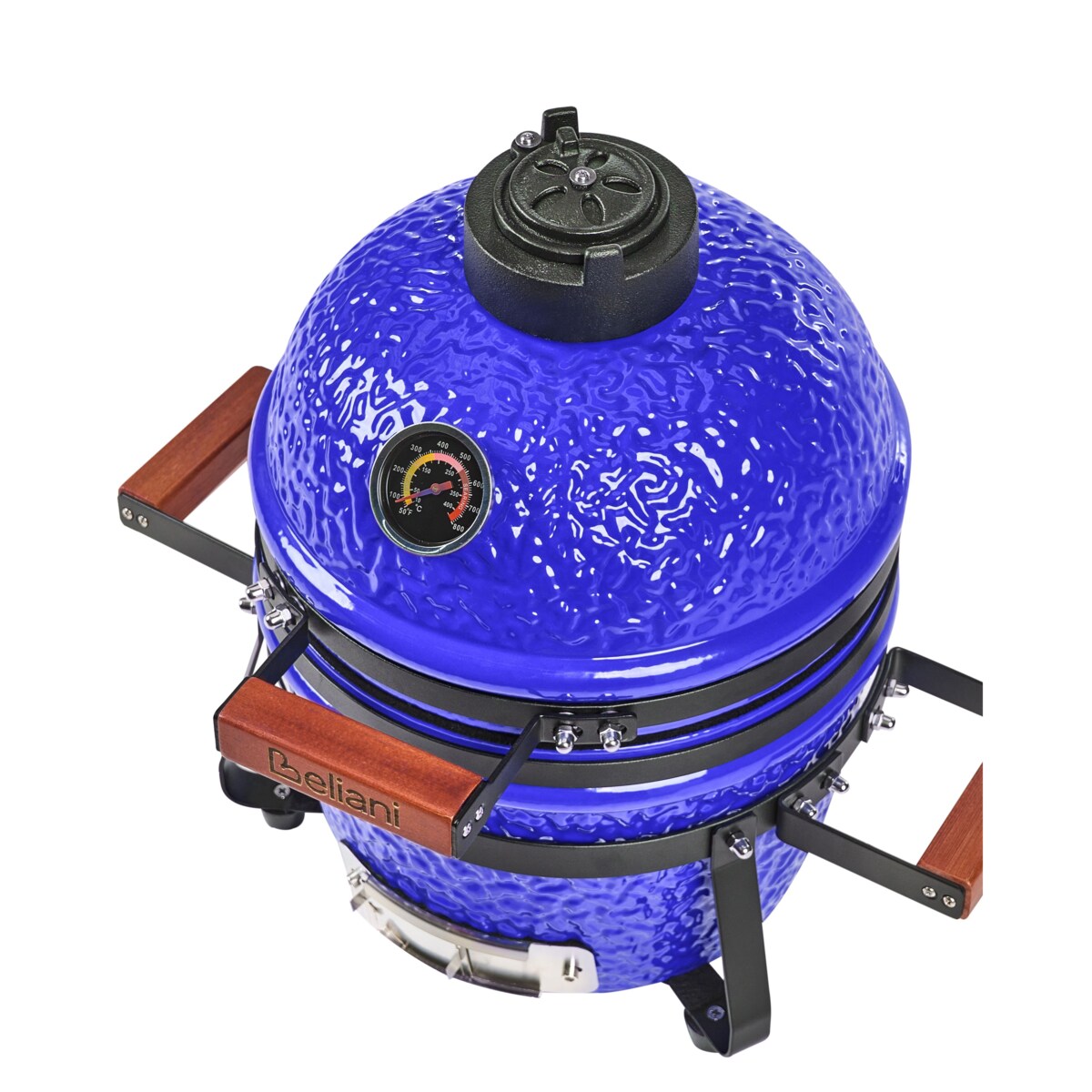 Mini grill węglowy KAMADO Ceramika Niebieski