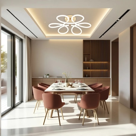 Lampa Sufitowa Led G023-C Złoty, Metal, Tworzywo Sztuczne