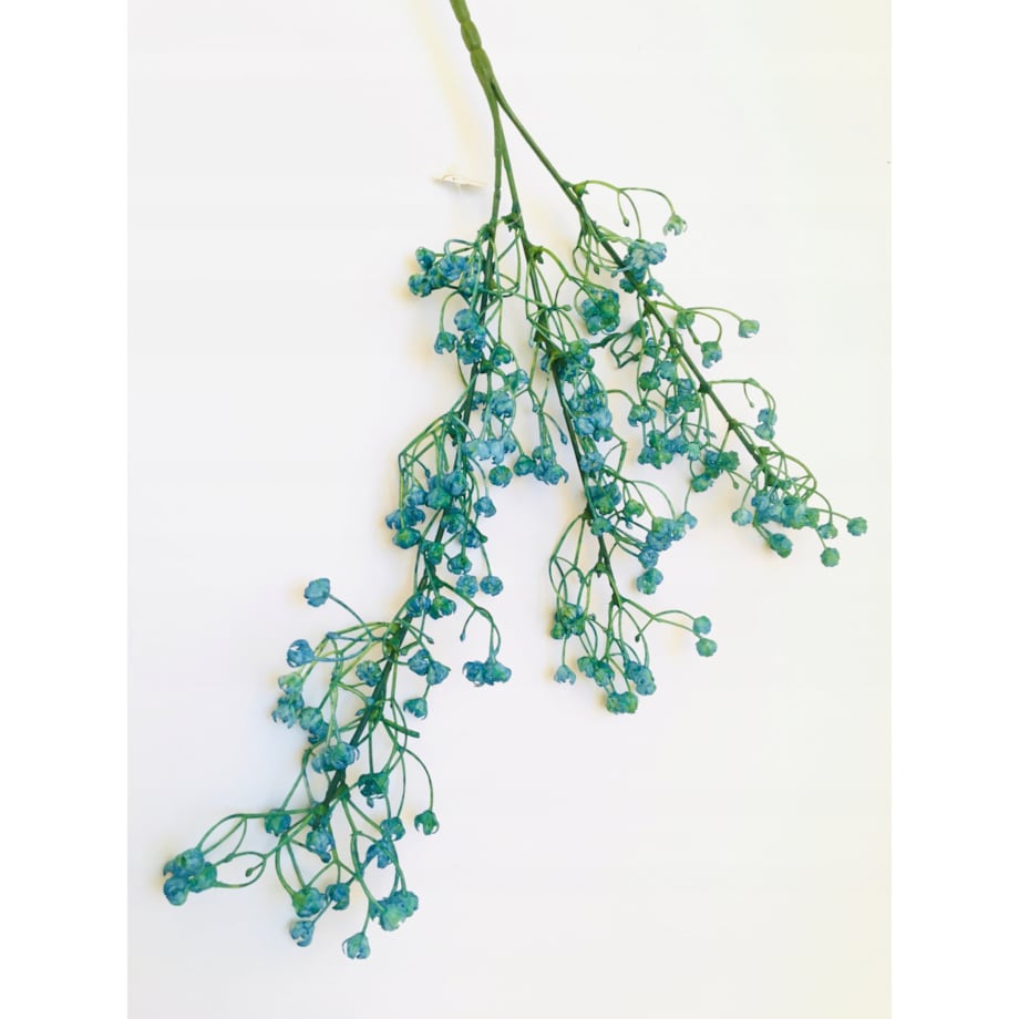 GAŁĄZKA DODATEK do stroika bukietu drobna gipsówka sztuczna niebieska pik