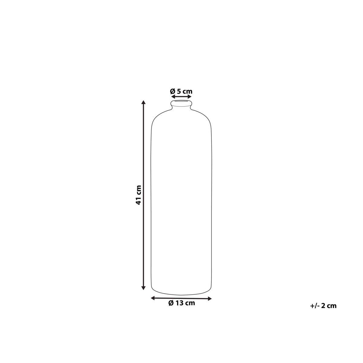 Wazon dekoracyjny z terakoty zielono-miedziany UBEDA