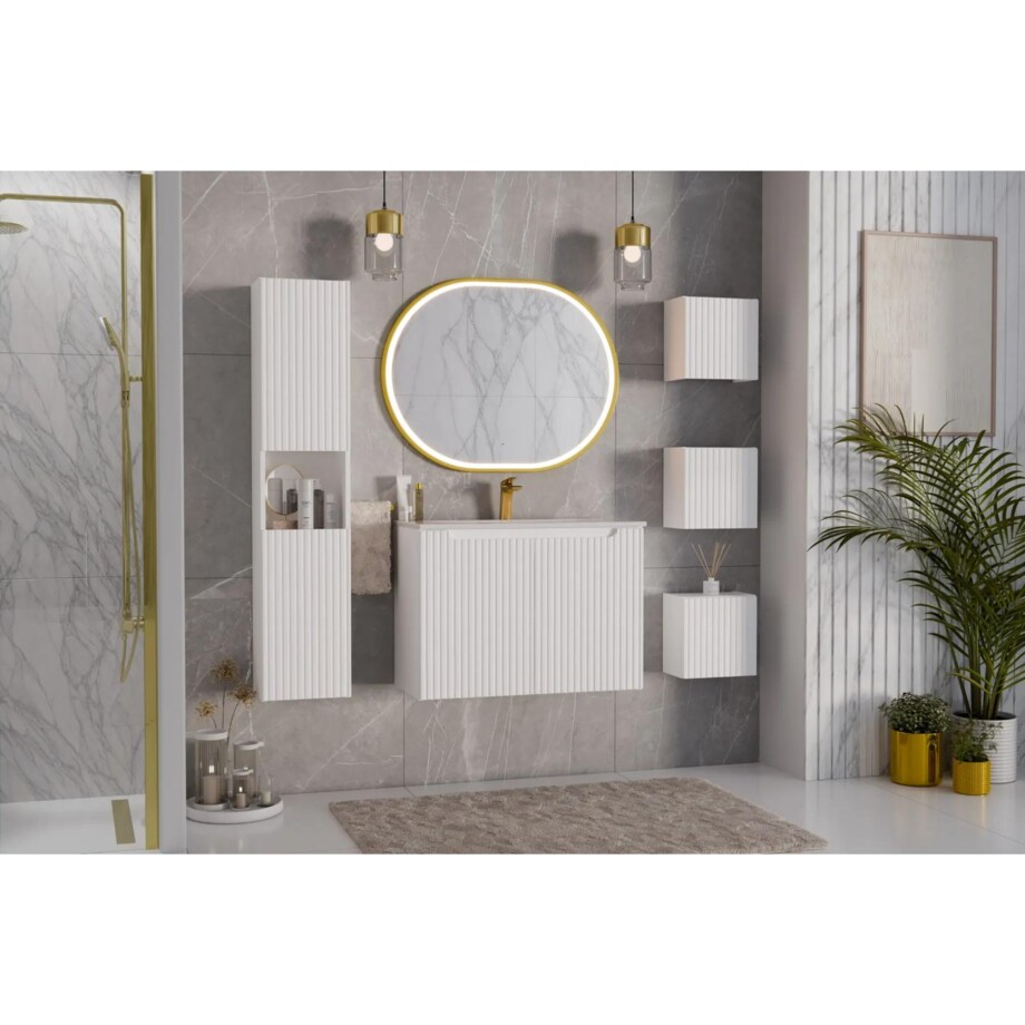 Szafka pod umywalkę NOVA WHITE 82-80-2D 80cm biała