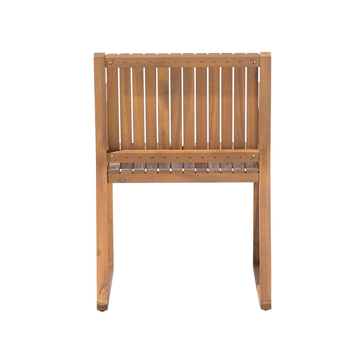 Zestaw ogrodowy akacjowy stół i 6 krzeseł jasne drewno SASSARI