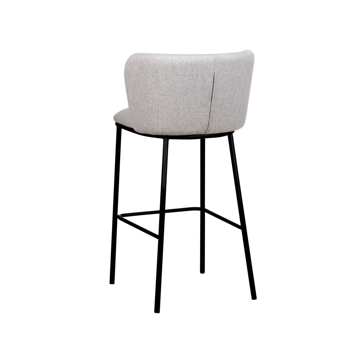 Zestaw 2 krzeseł barowych szary MINA