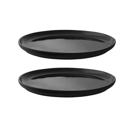 Zestaw 2 talerzy czarnych Theo, 22 x 2 cm, Stelton