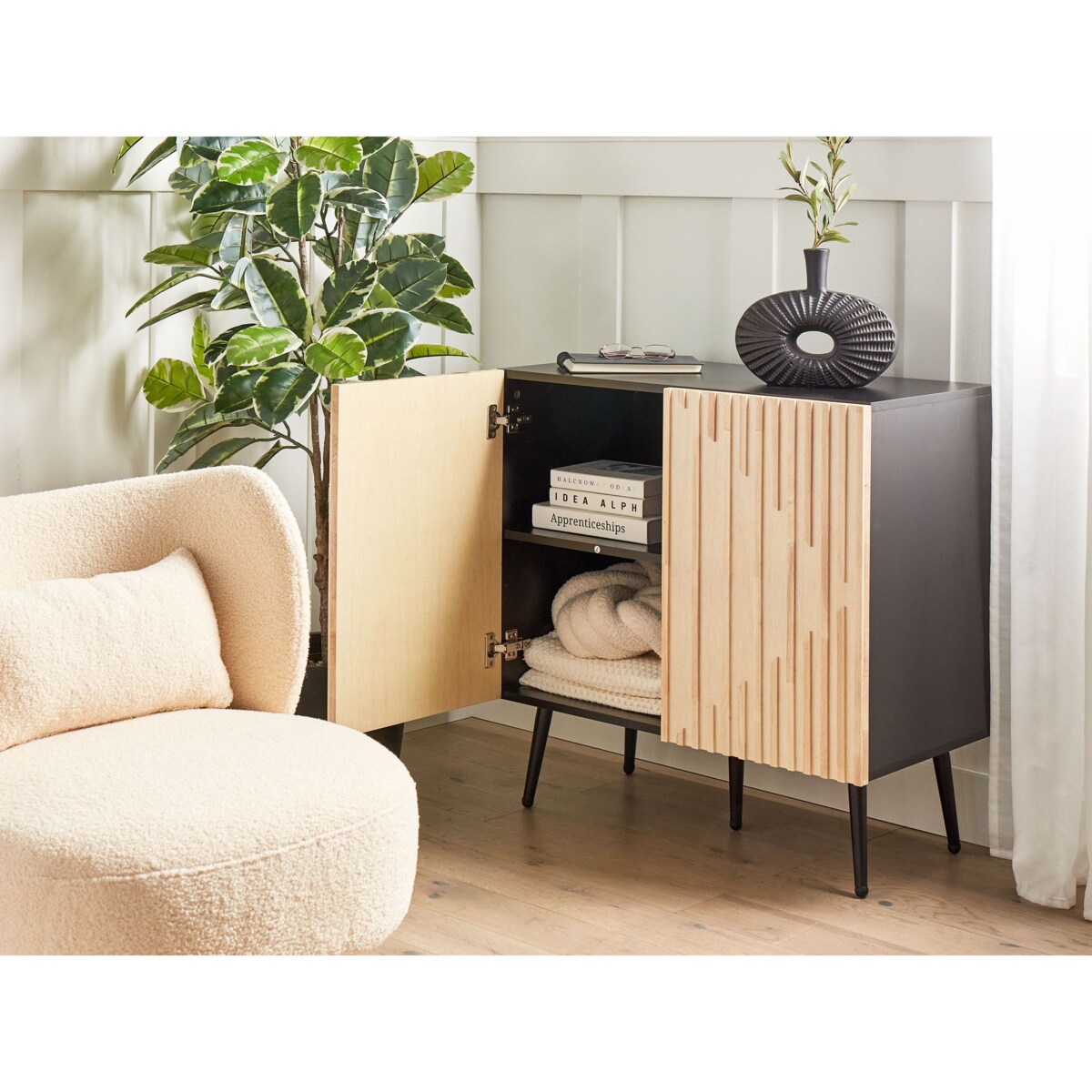 Szafka dwudrzwiowa jasne drewno DALCROSS