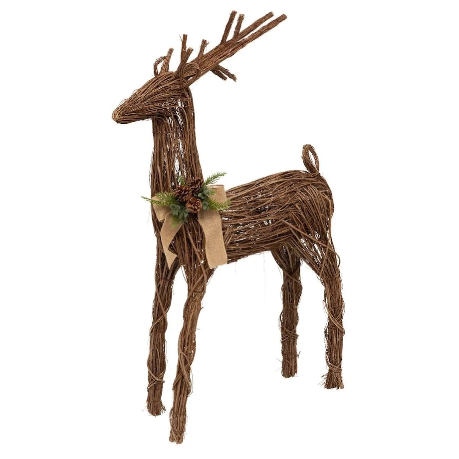 Dekoracja świąteczna - jelonek z gałązek 125 cm