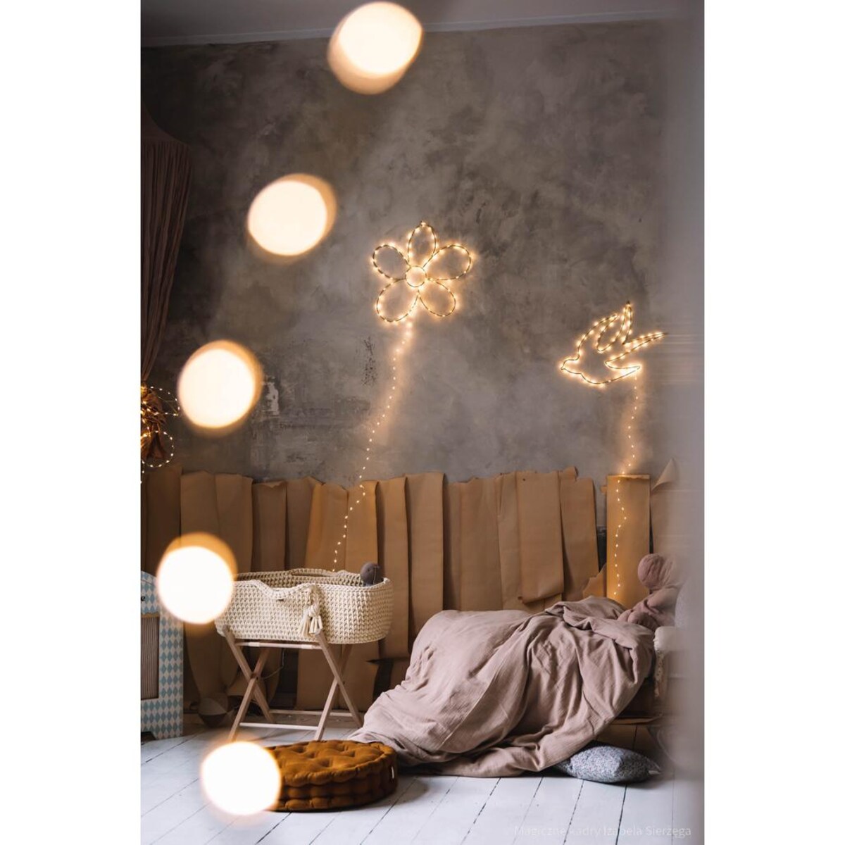 Kosz Mojżesza Happy Moses - Kremowy