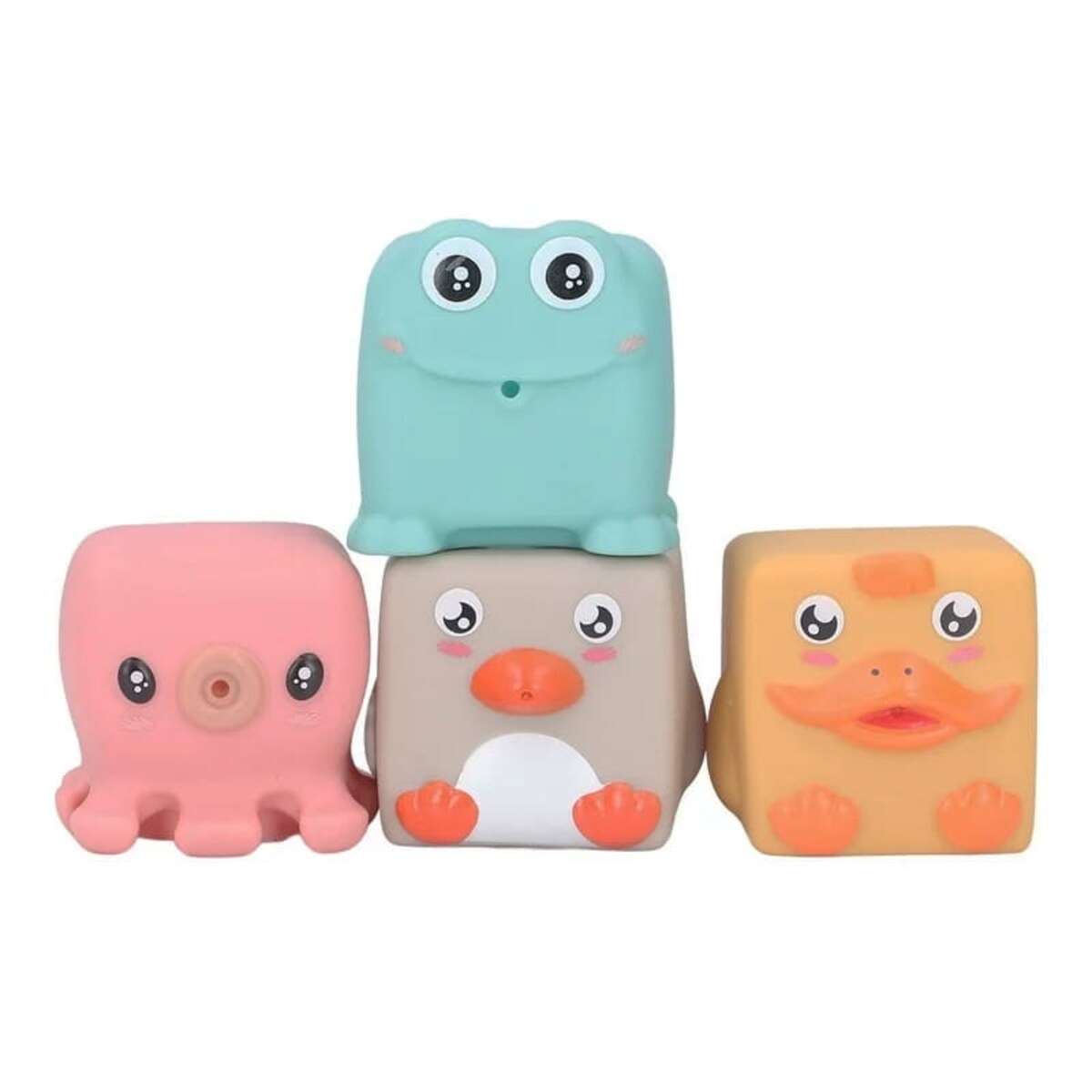 Zwierzątka wodne - miękkie klocki sensoryczne 4 szt