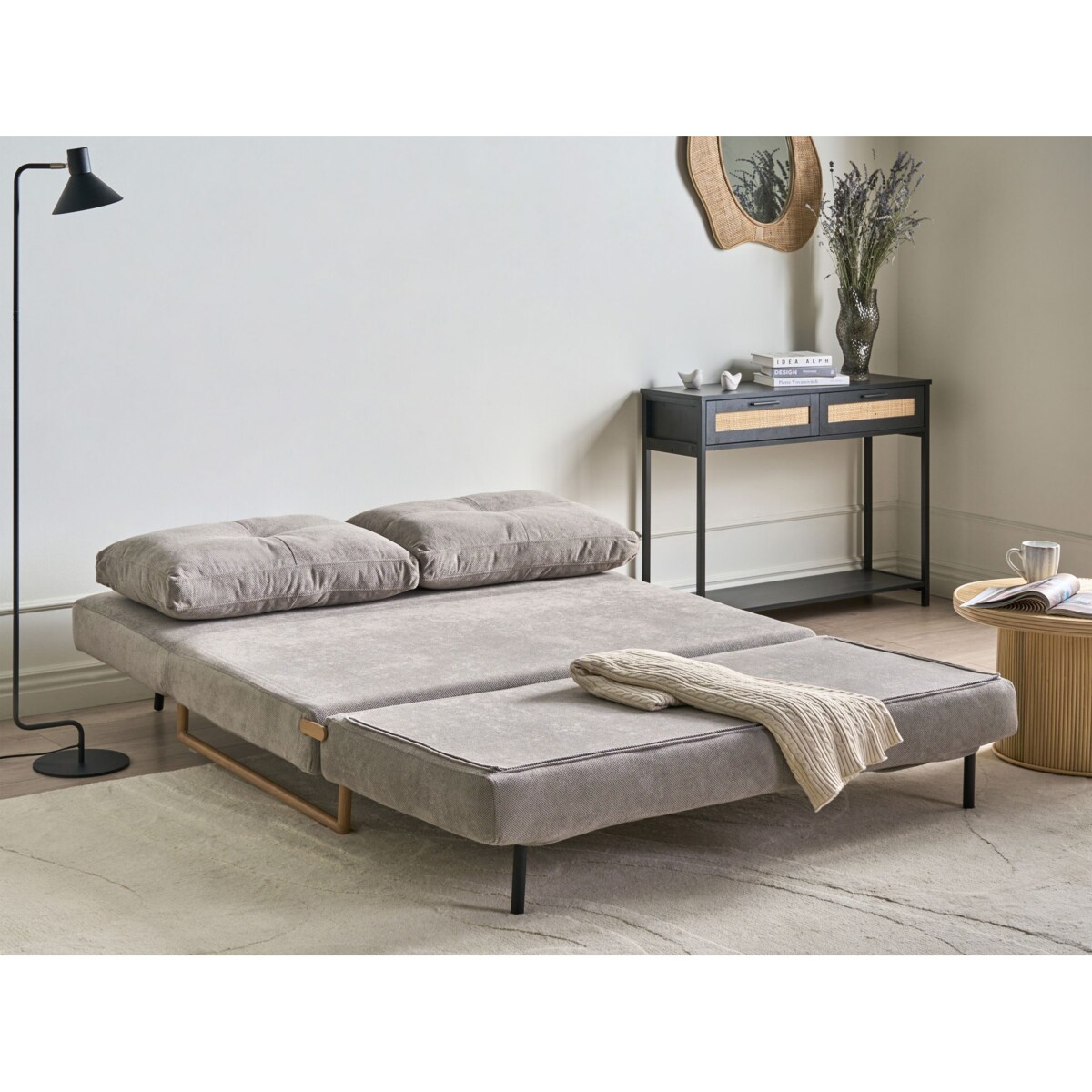 Sofa rozkładana dla 3 osób JERSLEV Szary