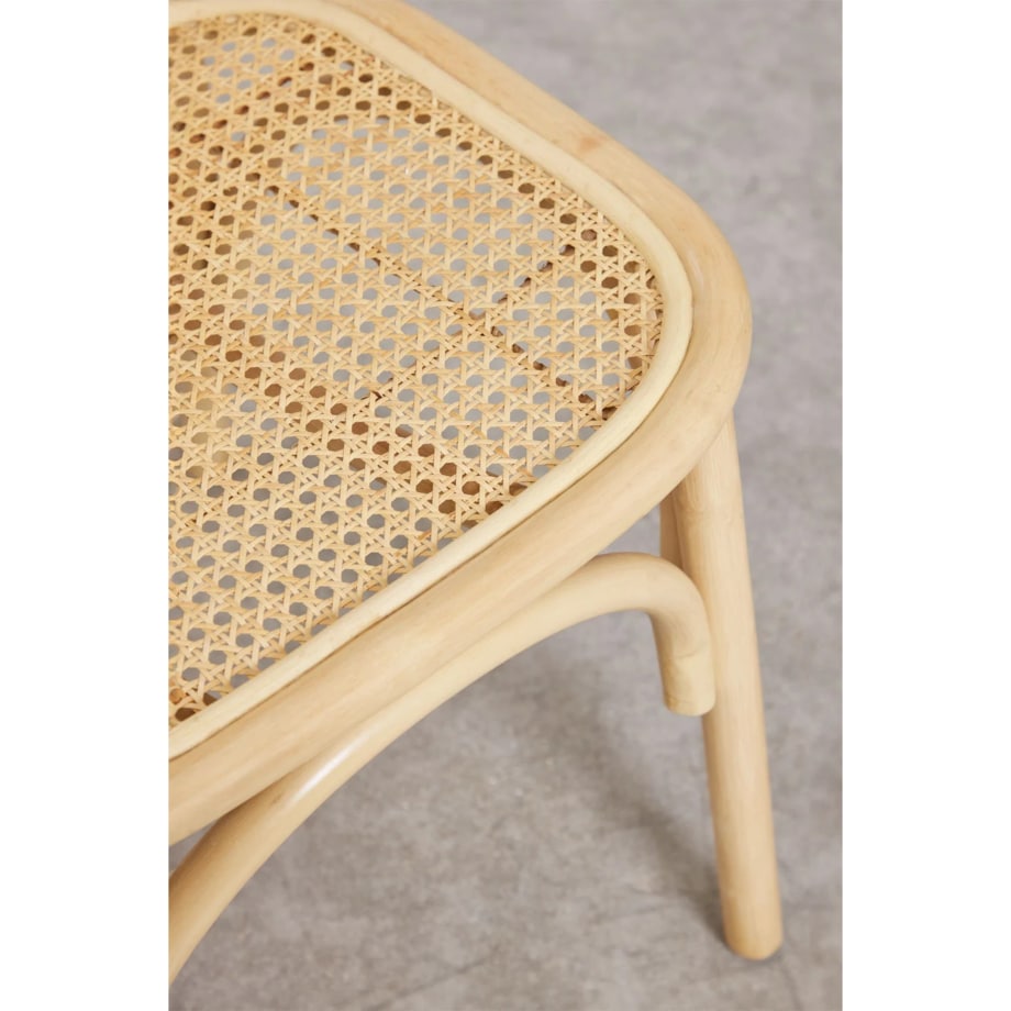 Krzesło do jadalni z rattanu i plecionki wiedeńskiej California