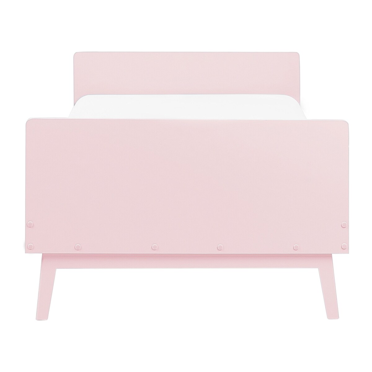 Łóżko drewniane 90 x 200 cm pastelowy róż BONNAC