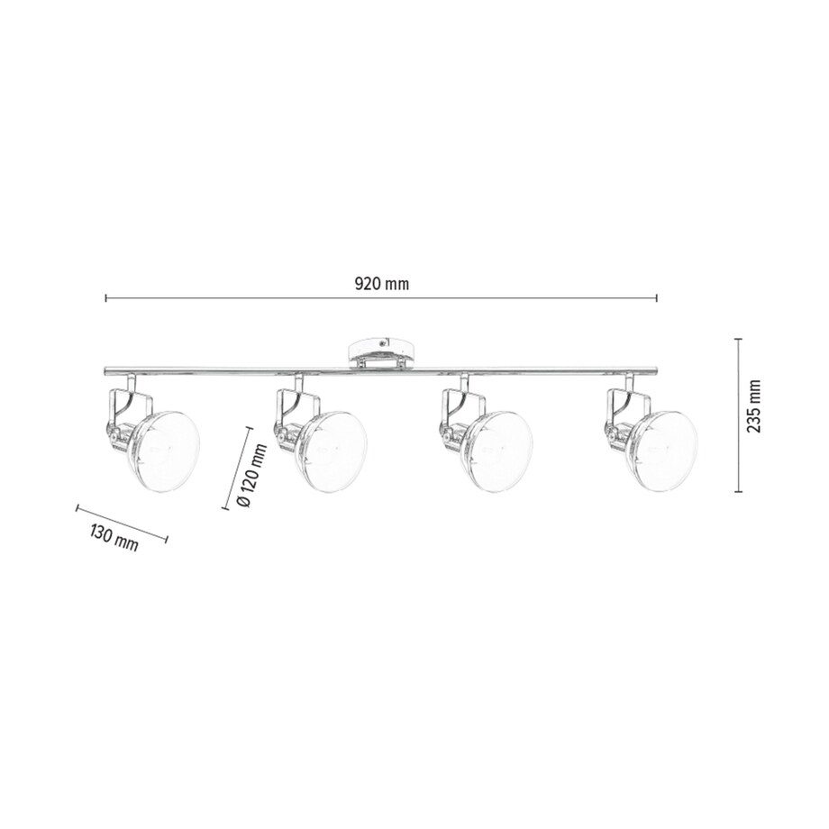 Lampa Sufitowa BRITOP Lighting 4xE27 Max.60W Miedziany Blask, Nowoczesny, Loftowy Design od Polskiego Producenta 1szt.