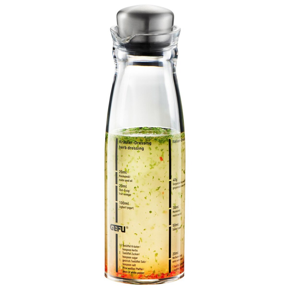 Shaker z miarką do sosów, dipów, koktajle, praktyczny mikser z pojemnikiem