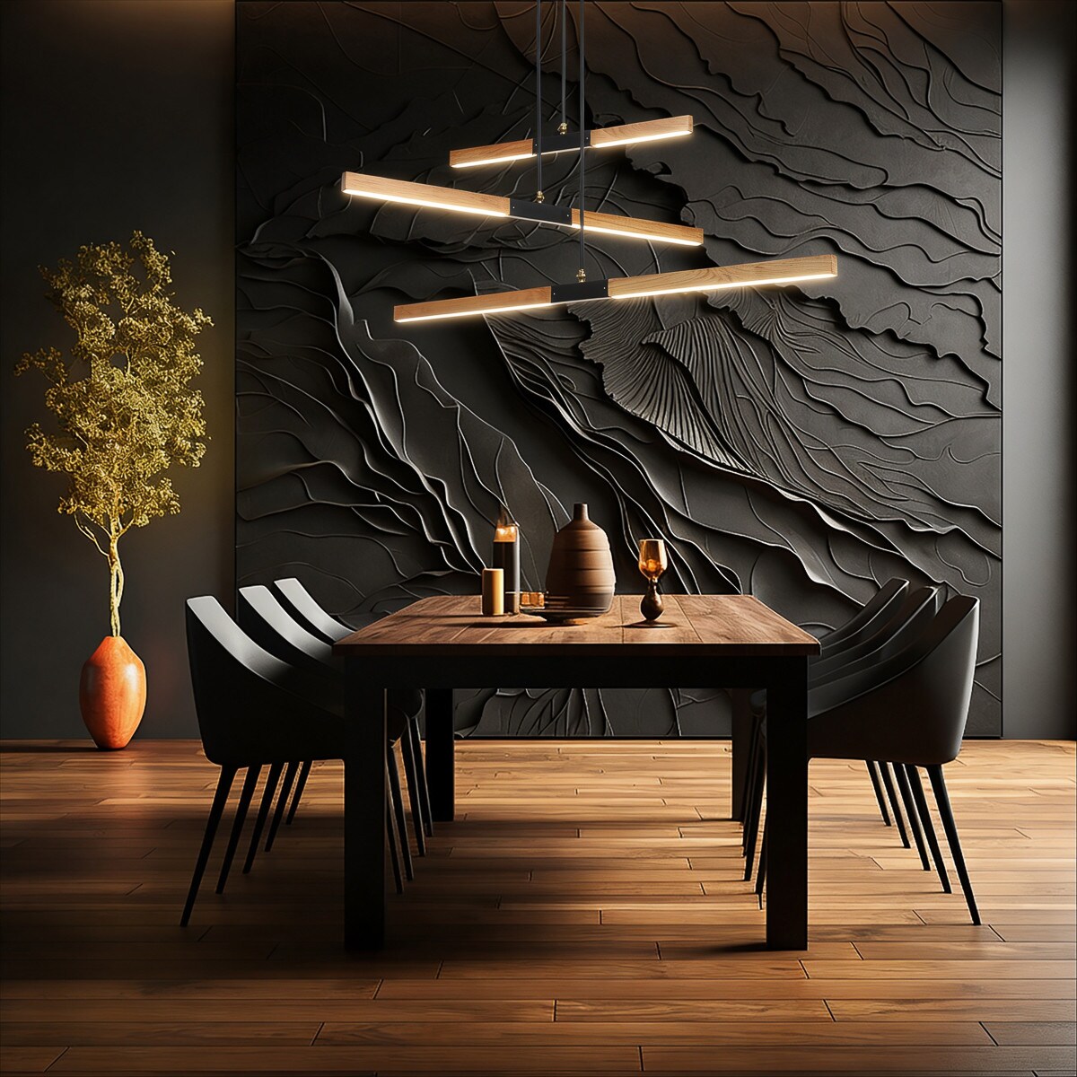 Lampa sufitowa wisząca Light Prestige Lugano brązowy LED 3000K 1 szt.