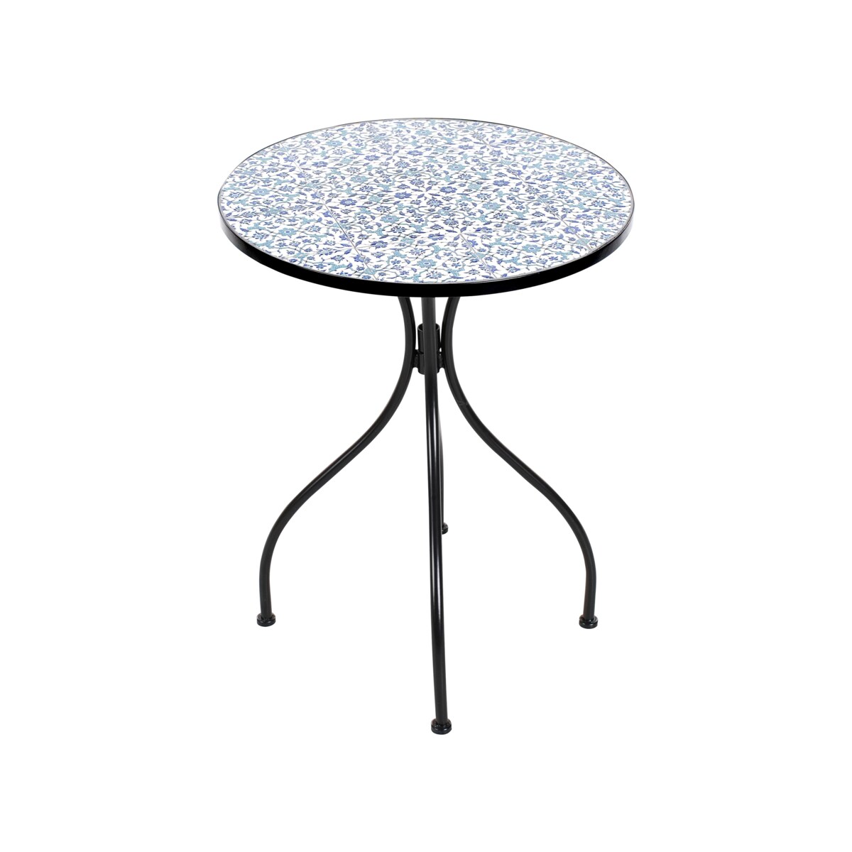 Stolik bistro CHAPECO 60 cm Metal Czarny