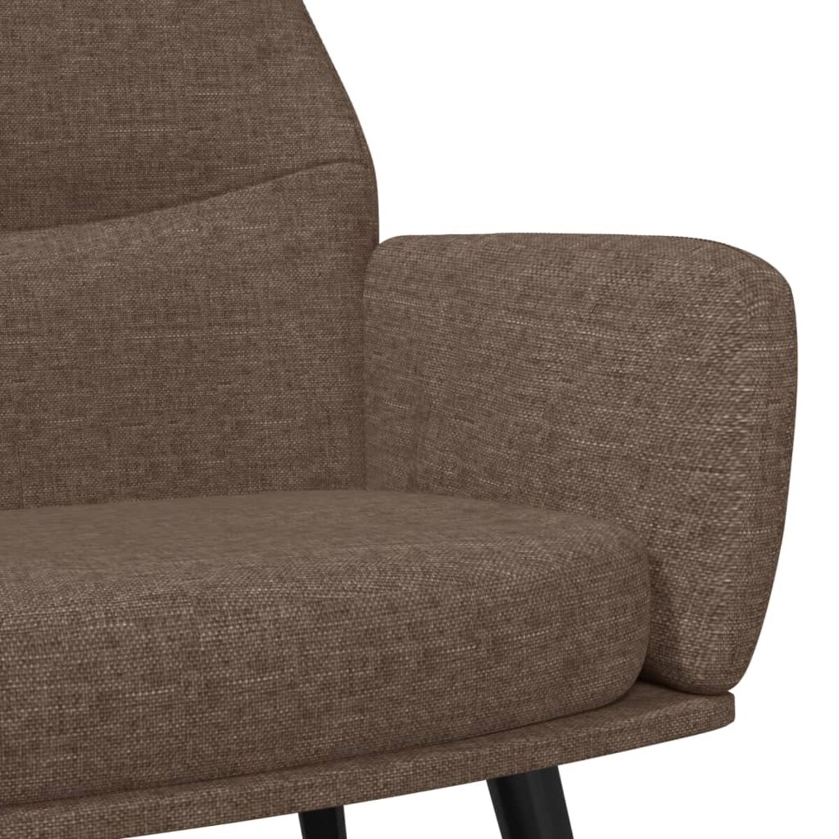 vidaXL Krzesło wypoczynkowe, kolor taupe, obite tkaniną