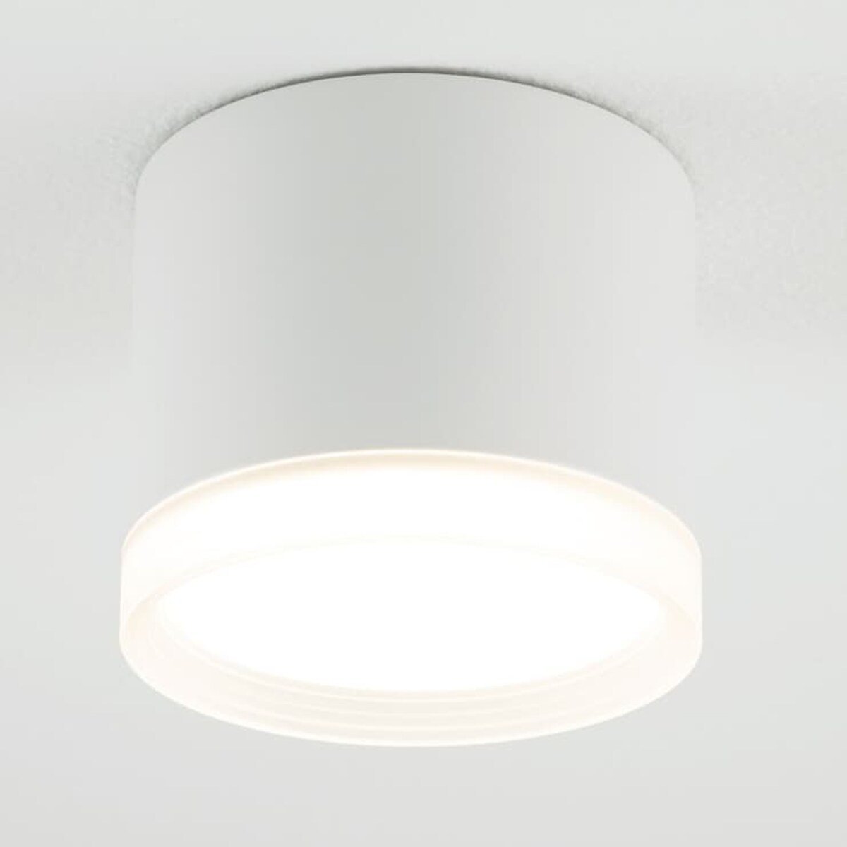 Natynkowa lampa sufitowa Silba 10476 Nowodvorski okrągła tuba biała