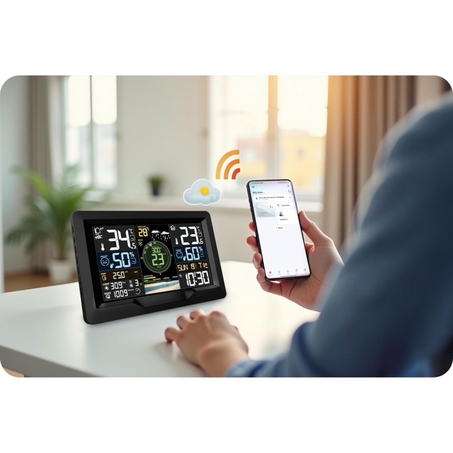 Bezprzewodowa stacja pogodowa pogody higrometr Berdsen