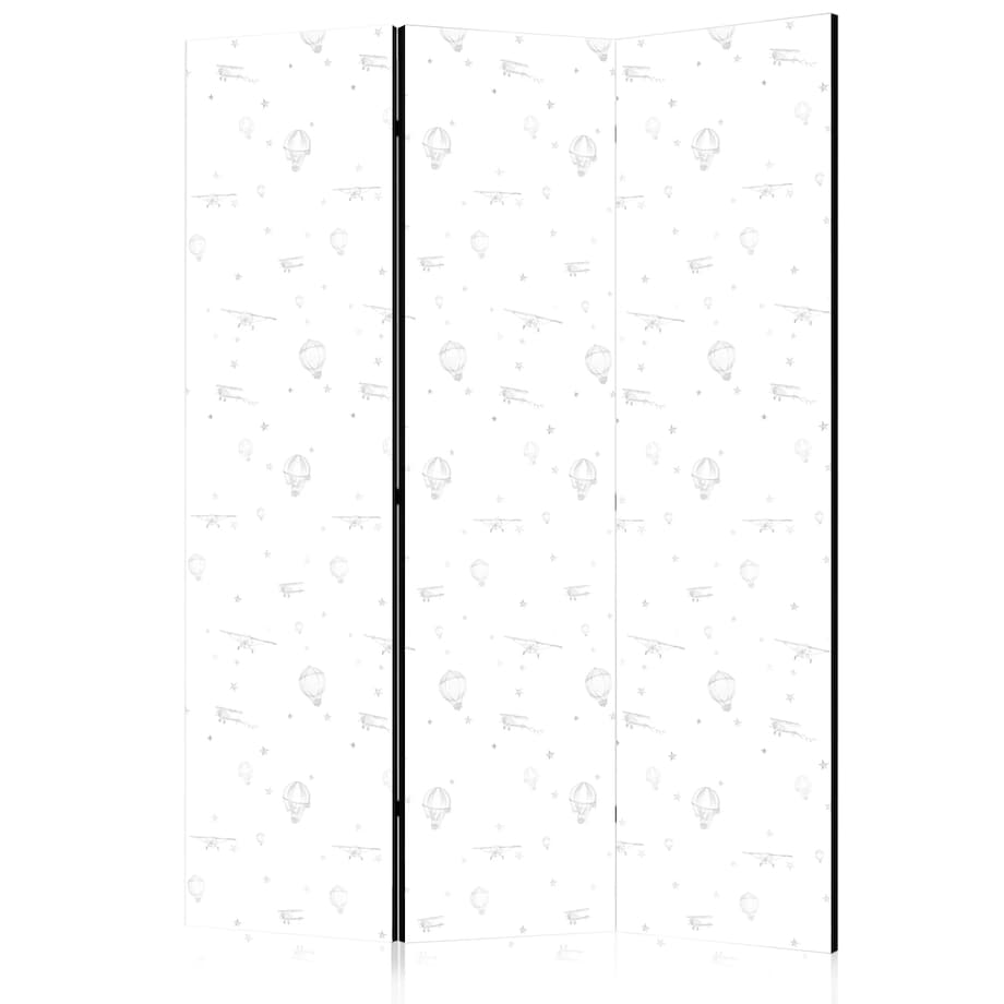 Parawan akustyczny Dla dzieci 135x172 cm 3-częściowy czarny