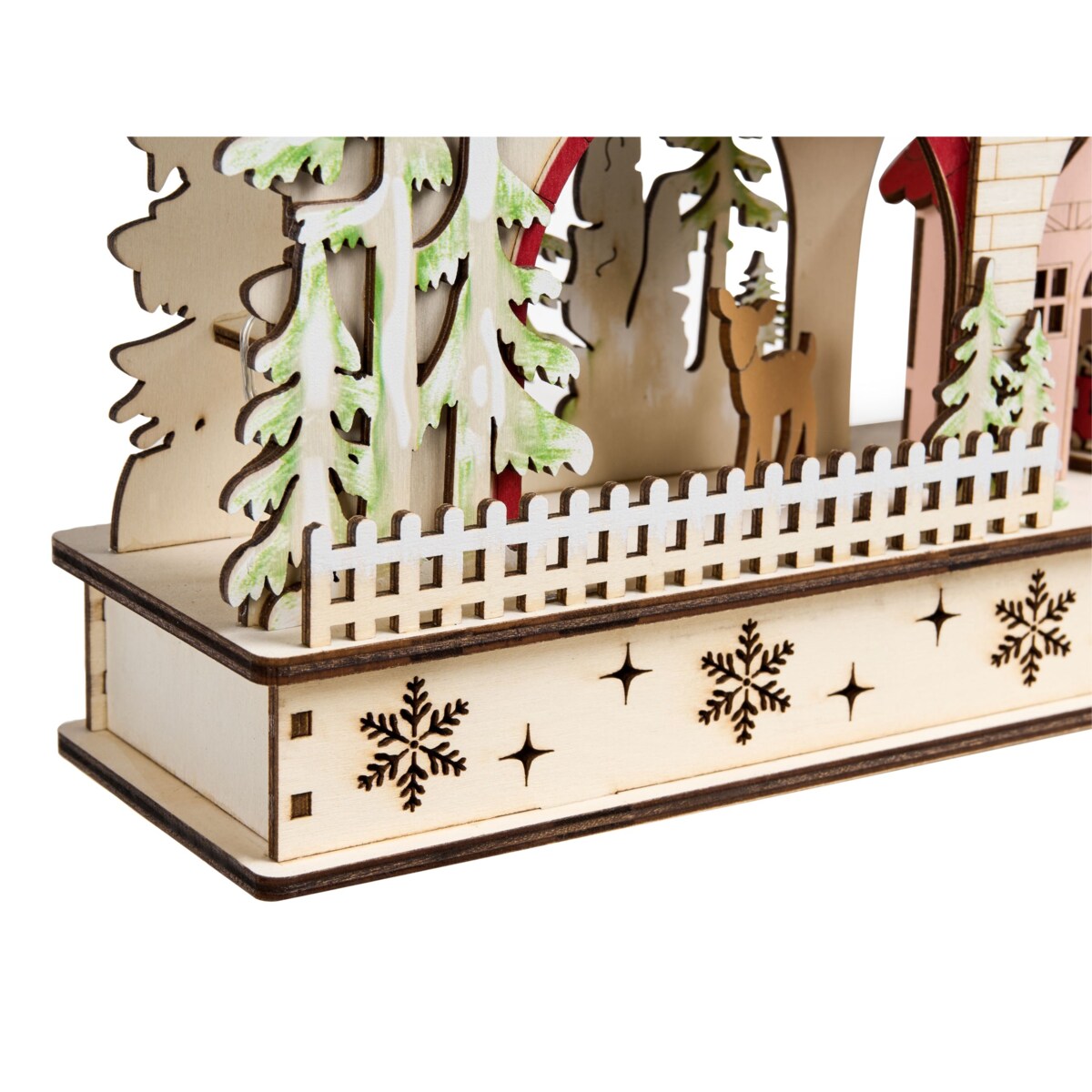 Dekoracja świąteczna LED SELURA 30 cm Jasnobrązowy