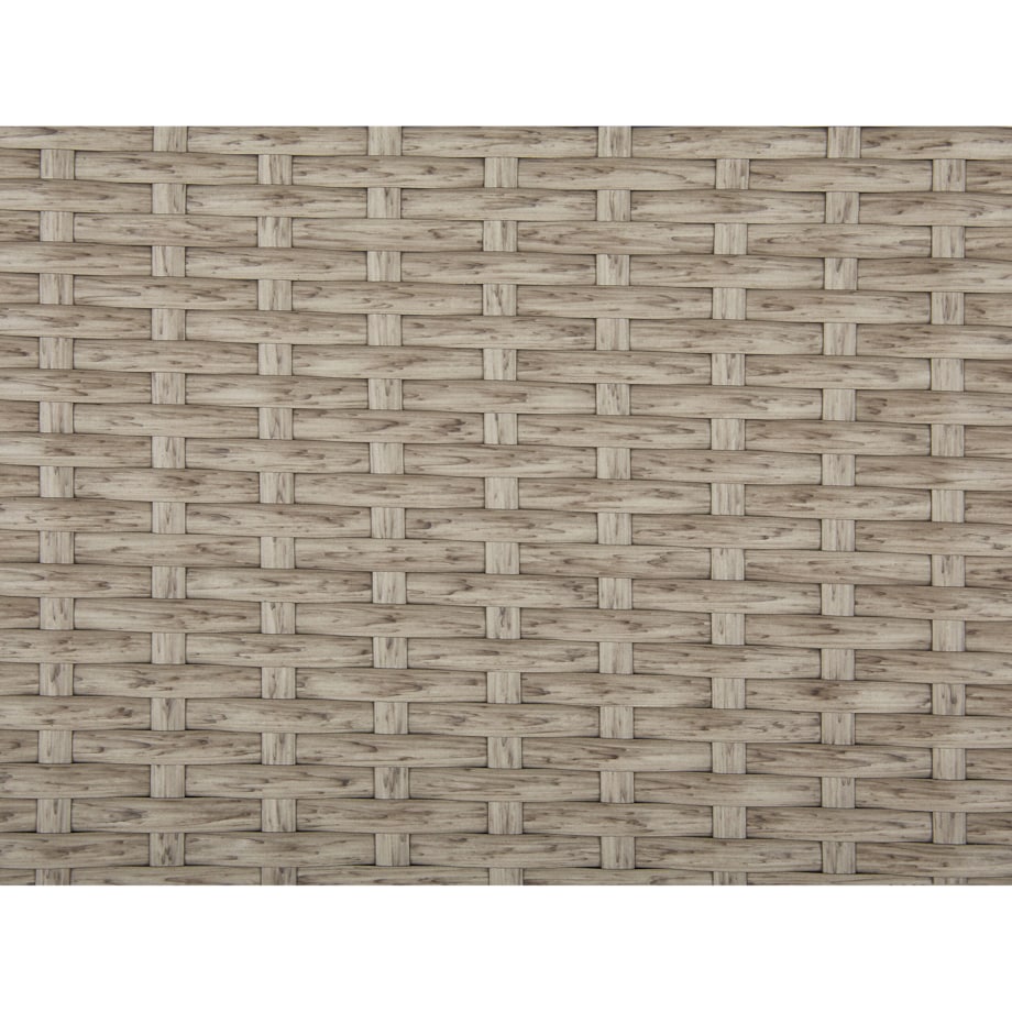 Skrzynia ogrodowa z technorattanu 126 x 46 cm beżowoszary MODENA