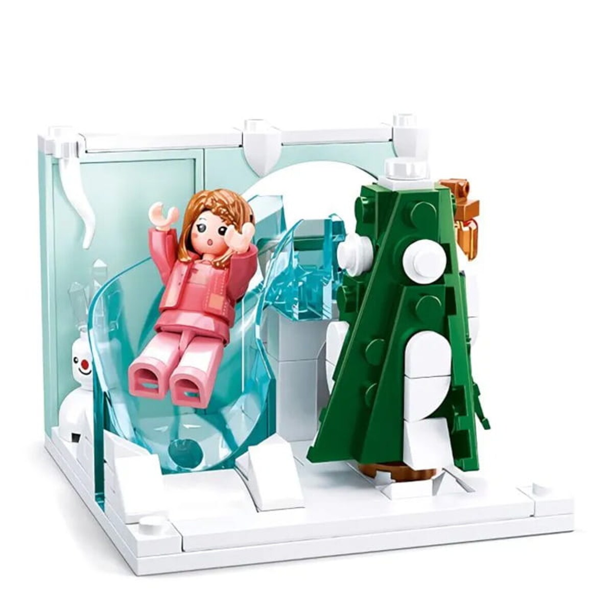 ZIMA - mini pokoik klocki - Sluban - 109 elementów