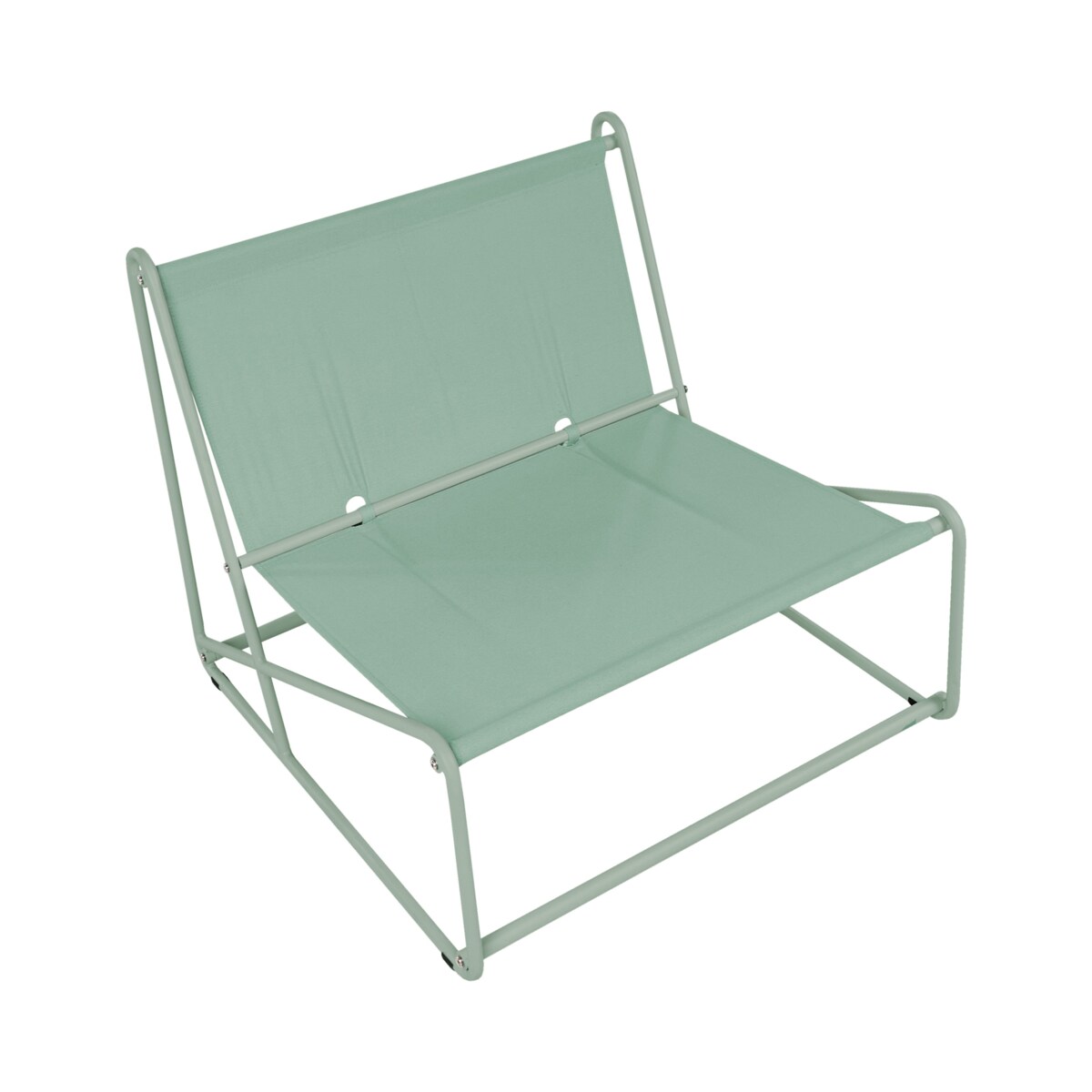 Krzesło ogrodowe z poduszką PICO Metal Zielony