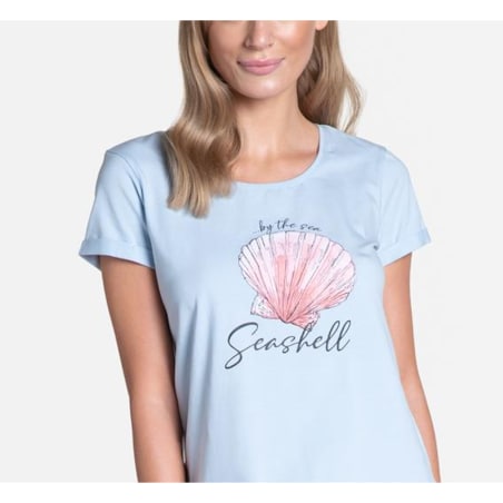 Piżama Tickle 38896-50X Błękitno-Granatowa Błękitno-Granatowy, XL