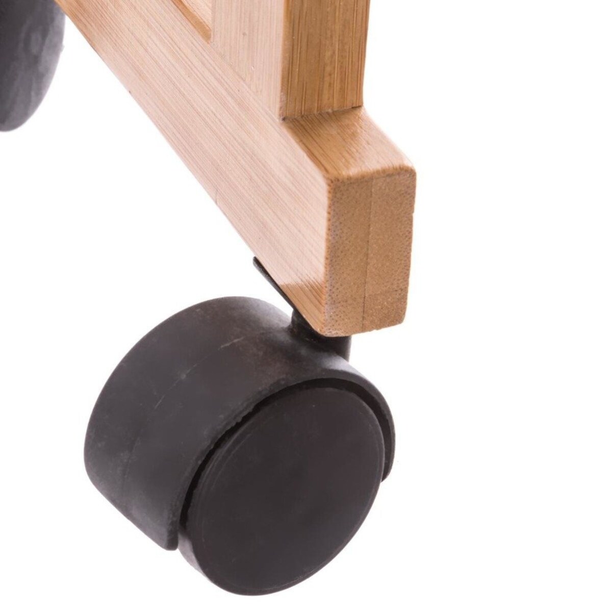 Wózek łazienkowy BAMBOO, szafka bambusowa - 3 poziomy