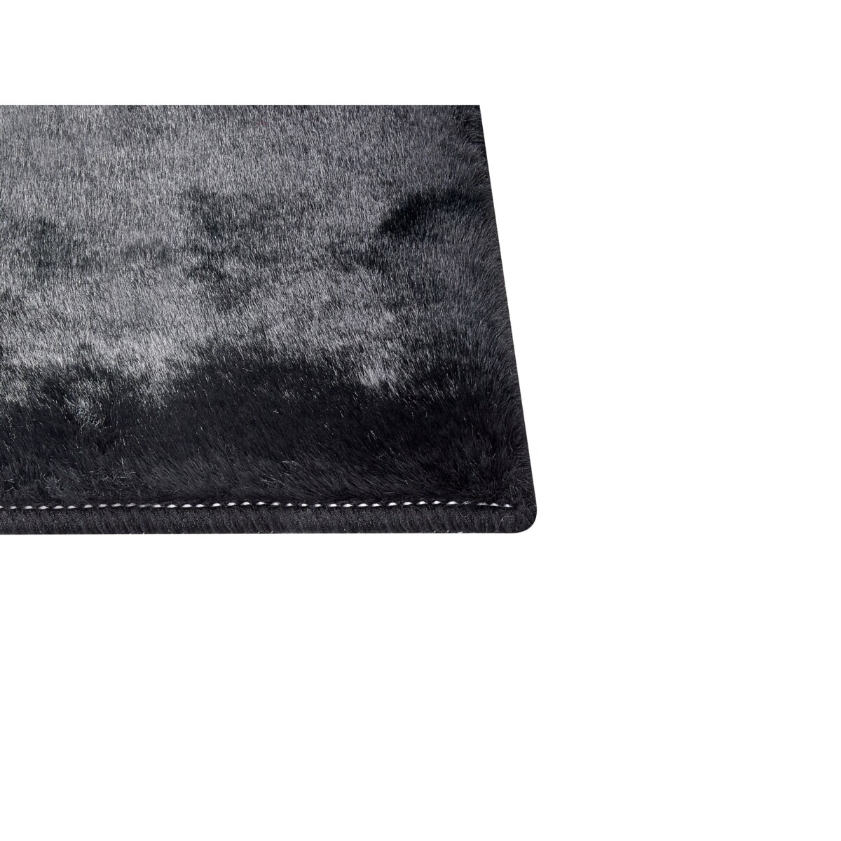Dywan sztuczne futro królika 160 x 230 cm czarny MIRPUR