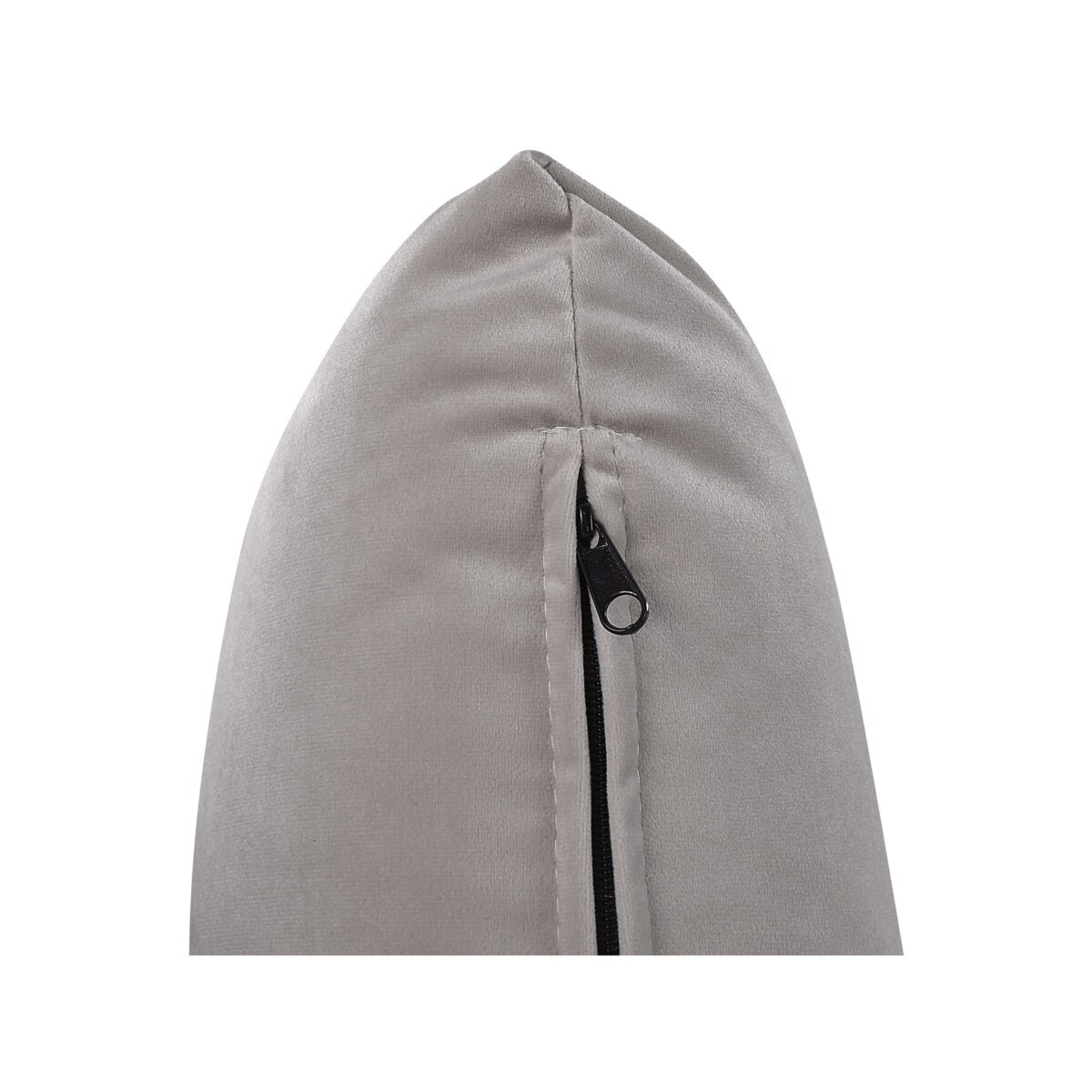 Łóżko z pojemnikiem welurowe 160 x 200 cm jasnoszare BATILLY