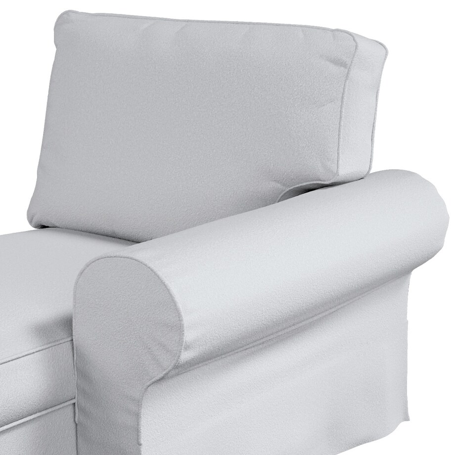 Pokrowiec na szezlong Ektorp prawy, biała bukla, 84 x 166 x 73 cm, Boucle Teddy