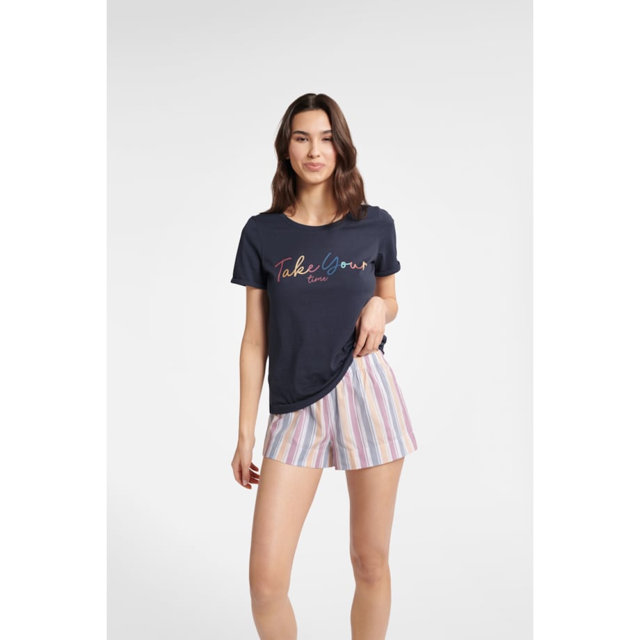 Piżama Buzzy 40639-59X Granatowa Granatowy, L