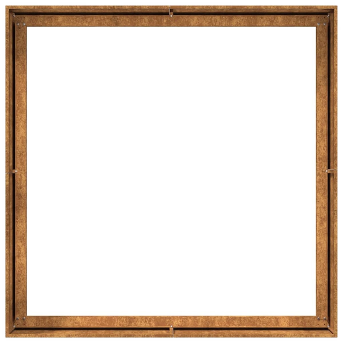 vidaXL Doniczka Rusty 100x100x40 cm Stal nierdzewna