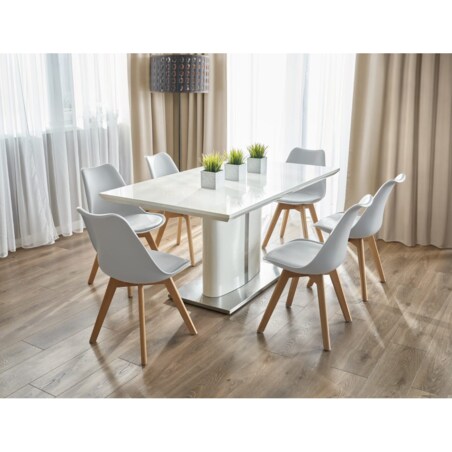 Krzesło skandynawskie OSLO białe wygodne